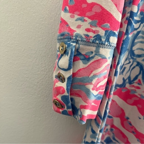 Lilly Pulitzer Sophie Shift Dress Pop Pop Bay Blue Vacation Preppy Small - Picture 6 of 9
